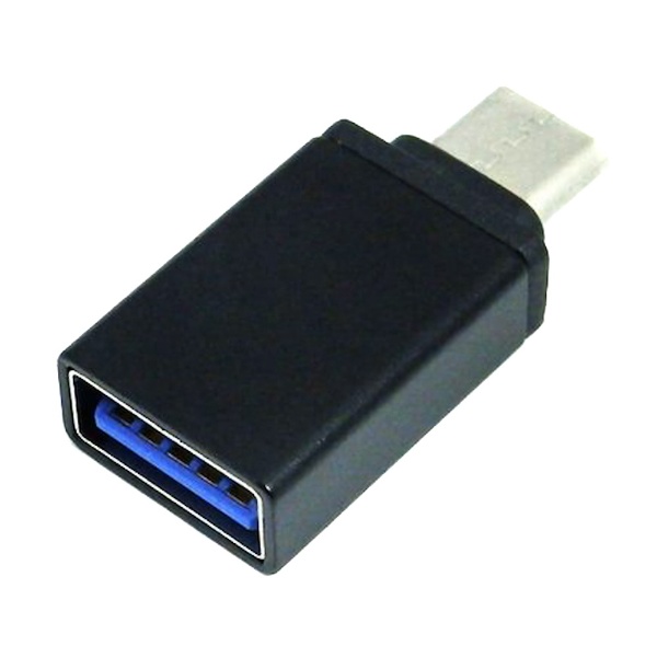 USB変換アダプタ [USB-C オス→メス USB-A /転送 /USB3.1 Gen1] ブラック STCM-UAF
