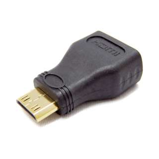 HDMI変換アダプタ [miniHDMI オス→メス HDMI] ブラック SMHM-HDMAF [HDMI⇔miniHDMI]