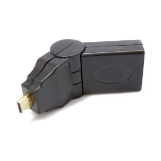 HDMI変換アダプタ [MicroHDMI オス→メス HDMI] ブラック SMCHM-HDAFL [HDMI⇔MicroHDMI]