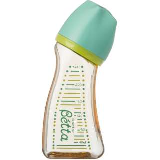 Dr.Betta(dokutabetta)奶瓶智囊广口绿色240mL Green