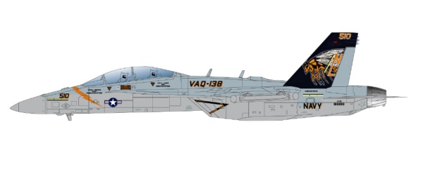 1/48 アメリカ海軍 電子戦機 EA-18G グラウラー VAQ-138 イエロー