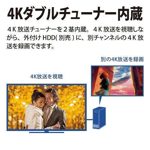 有機ELテレビ AQUOS（アクオス） 4T-C55EQ1 [55V型 /Bluetooth対応 /4K対応 /BS・CS 4Kチューナー内蔵  /YouTube対応] SHARP｜シャープ 通販 | ビックカメラ.com