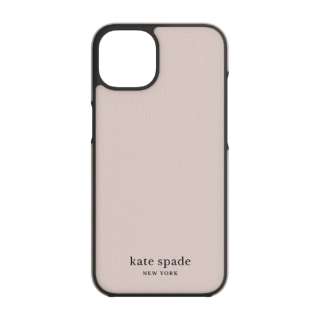kate spade iPhone 13  Wrap Case - Pale Vellum/Black Bumper KSIPH-197-PLVMB