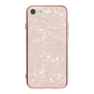iPhone SE（第3世代）/ iPhone SE（第2世代）/ 8 / 7 Glass Shell Case (coral pink) UNI-CSIP22S-0GSCP