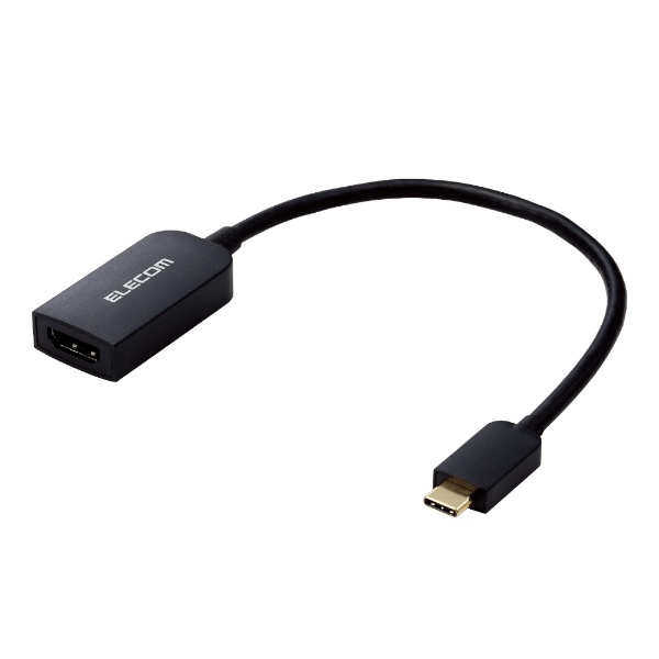 映像変換アダプタ [USB-C オス→メス HDMI] 4K対応 ブラック MPA