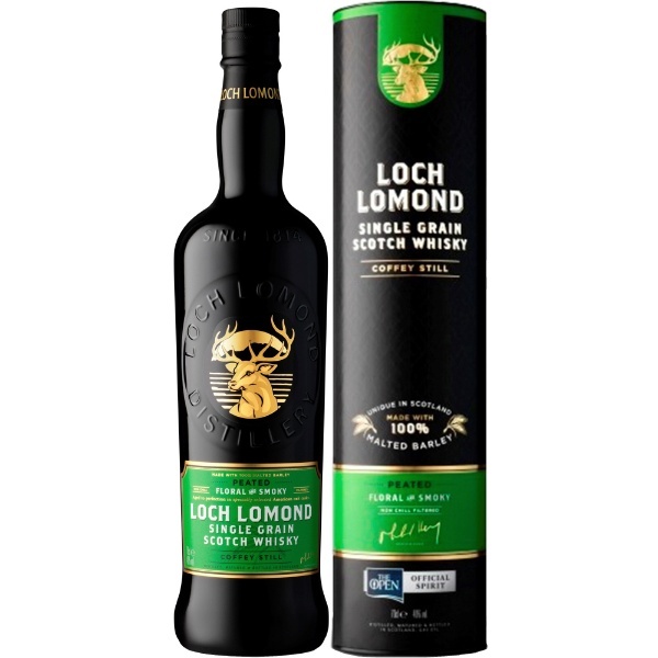 格安店 LOCH LOMOND ロッホローモンド シングルグレーン ピーテッド 700ml カートン付き スコッチ ウィスキー 46% イギリス 