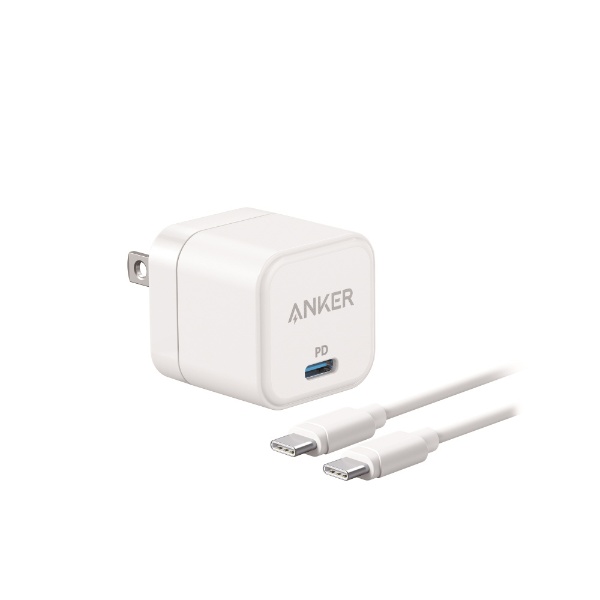 Anker PowerPort III 20W Cube with USB-C &USB-C ֥ White B2149N22 [20W]