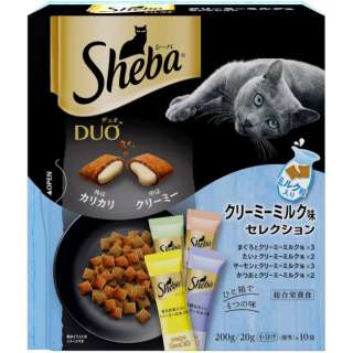 Sheba DUO（シーバデュオ）クリーミーミルク味セレクション 200g（20g(標準)×10袋入）