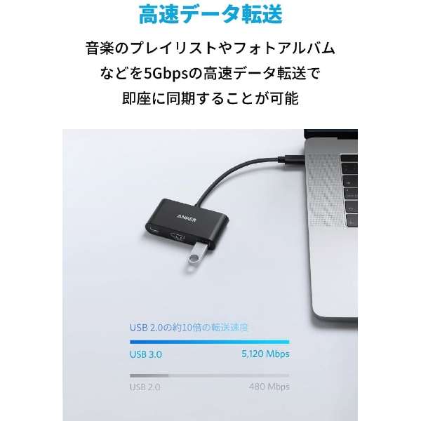 fϊA_v^ [USB-C IXX HDMI /USB-A{USB-CXd /USB Power DeliveryΉ /90W] 4KΉ(Chrome/iPadOS/Mac/Windows) O[ A8339NA1_5