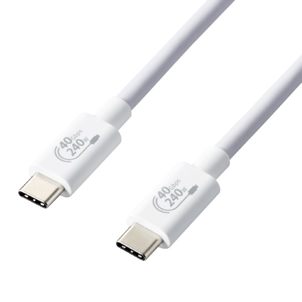 USB-C  USB-C֥ [ /ž /1m /USB Power Deliver EPR /240W /USB4] ۥ磻 USB4-CCPE10NWH