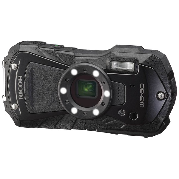 WG コンパクトデジタルカメラ ブラック [防水+防塵+耐衝撃 リコー