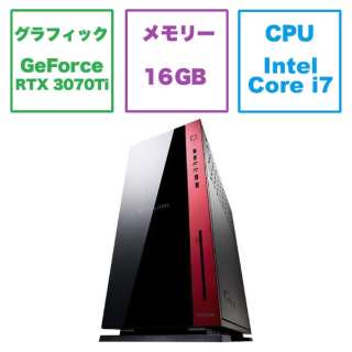 ゲーミングデスクトップパソコン G-Tune GT-NG127KFR37T [モニター無し /intel Core i7 /メモリ：16GB /SSD：1TB]