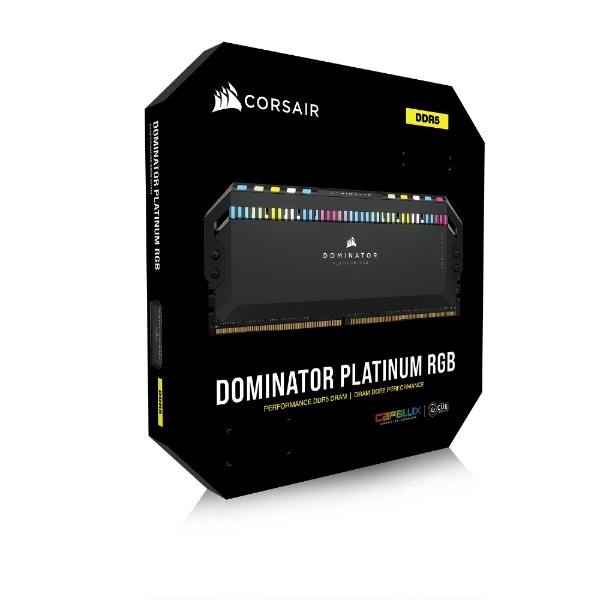 増設メモリ DOMINATOR RGB DDR5 ブラック CMT32GX5M2X6000C36 [DIMM DDR5 /16GB /2枚]