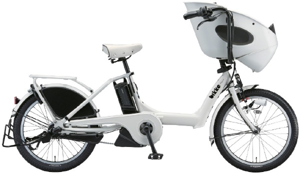 ブリヂストン新機種電動アシスト自転車ビッケ20インチホワイトアルミボディーシマノ式内装3段変速付きです