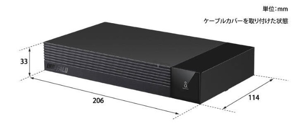 HD-SQS2U3-A 外付けHDD USB-A接続 テレビ・レコーダー録画用(Chrome/Mac/Windows11対応) ブラック [2TB  /据え置き型]