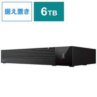 HD-SQS6U3-A 外付けHDD USB-A接続 テレビ・レコーダー録画用(Chrome/Mac/Windows11対応) ブラック [6TB /据え置き型]