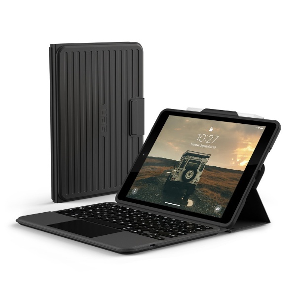 10.2インチ iPad（第9/8/7世代）用 トラックパッド搭載Bluetoothキーボード付ケース ブラック/アッシュ UAG-BTKB-01-JP