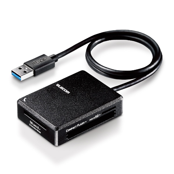 エレコム カードリーダー USB3.0対応 37 5メディア対応 ケーブル長6CM