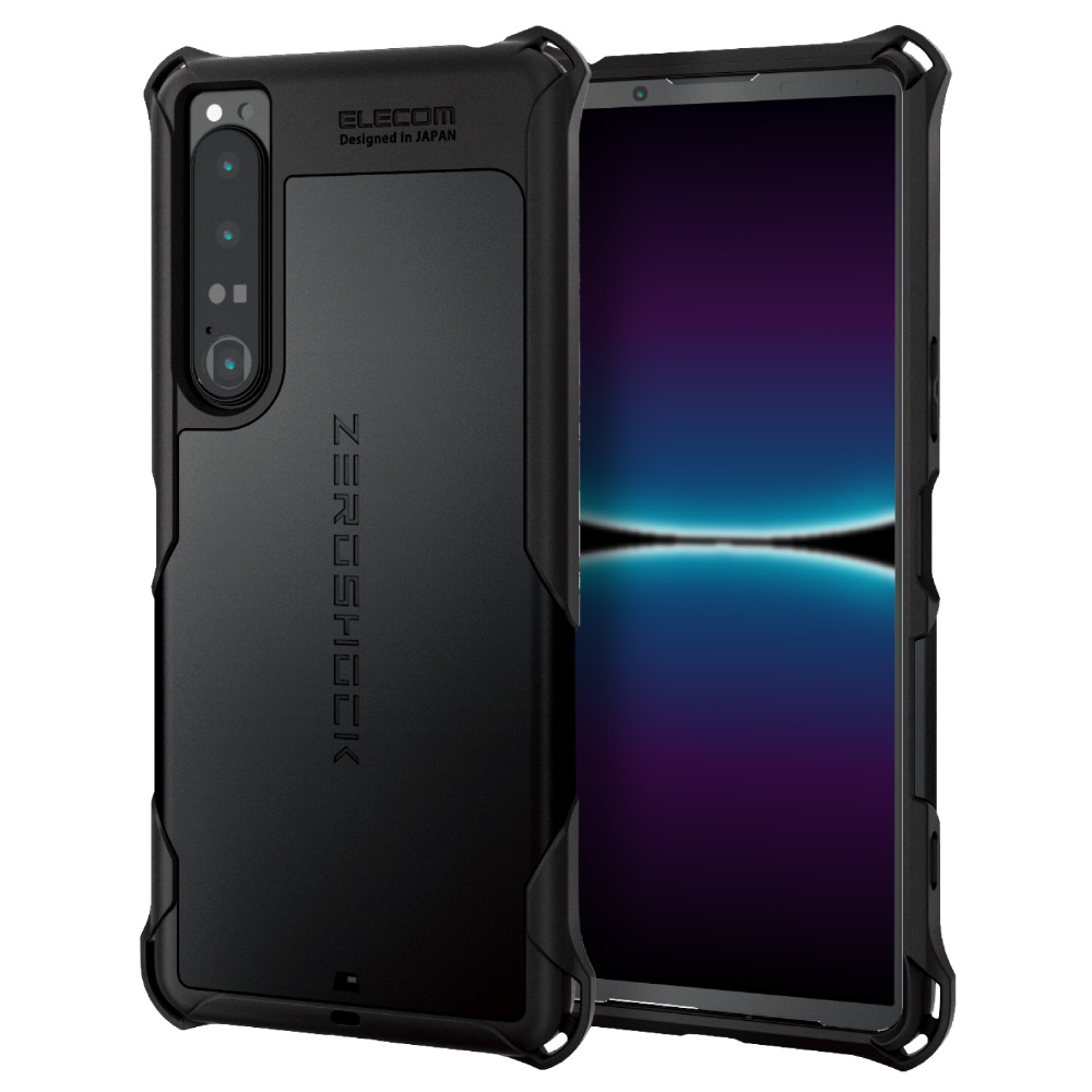 Xperia 1 IV(SO-51C/SOG06)/ハイブリッドケース/ZEROSHOCK/ブラック PM-X221ZEROBK  ELECOM｜エレコム 通販 | ビックカメラ.com