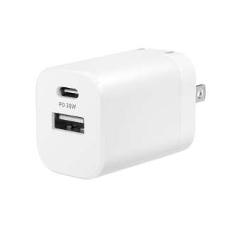 PowerDelivery30WΉ@^AC[d zCg OWL-APD30A1C1-WH [2|[g /USB Power DeliveryΉ /Smart ICΉ]