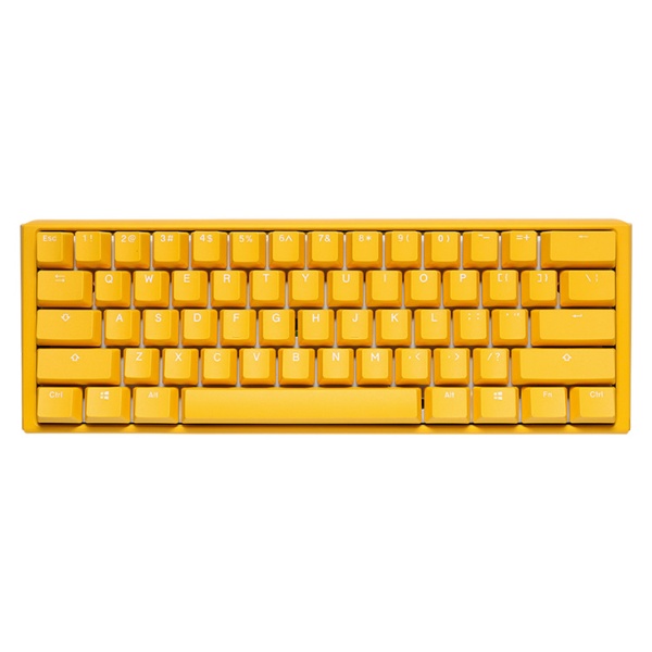 ゲーミングキーボード One 3 Mini 60%(シルバー軸・英語配列) Yellow Ducky  dk-one3-yellowducky-rgb-mini-silver [有線 /USB]
