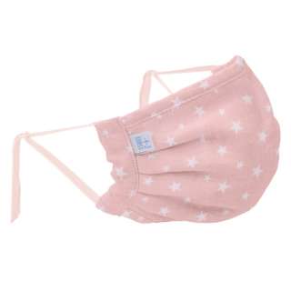 晚安，供睡眠+(mimpurasu)使用的口罩明星棉100%佩尔粉红MINP209-15
