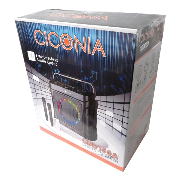 CICONIA デスクトップスピーカー CDD160A ワイヤレスマイク 2本付スマホ/家電/カメラ