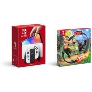 Nintendo Switch（有機ELモデル） Joy-Con(L)/(R) ホワイト + リングフィット アドベンチャー セット [ゲーム機本体]