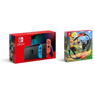 Nintendo Switch Joy-Con(L) ネオンブルー/(R) ネオンレッド + リングフィット アドベンチャー セット [ゲーム機本体]