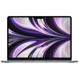 MacBook Air 13インチ Apple M2チップ搭載モデル [2022年モデル /SSD 256GB /メモリ 8GB /8コアCPUと8コアGPU ] スペースグレイ MLXW3J/A