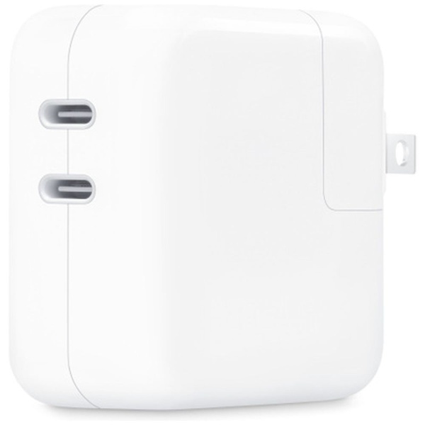 AC USB充電器 MacBook・iPad対応 35W [2ポート：USB-C] デュアルUSB-Cポート搭載35W電源アダプタ  MNWP3AM/A アップル｜Apple 通販