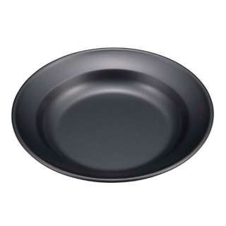 有金属特性的黑色大衣圆形咖喱盘子UH-0061
