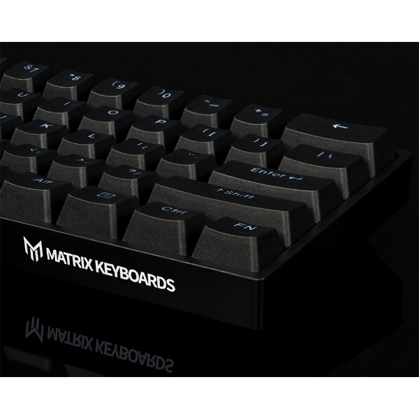 【ケーブル別売】ゲーミングキーボード Matrix Elite Series 60%(シルバー軸・英語配列) ブラック  mk-kbd-elite-black-gr-silver [有線]