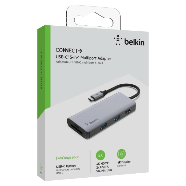 USB-C オス→メス カードスロットｘ2 / HDMI / USB-Aｘ2］ドッキング