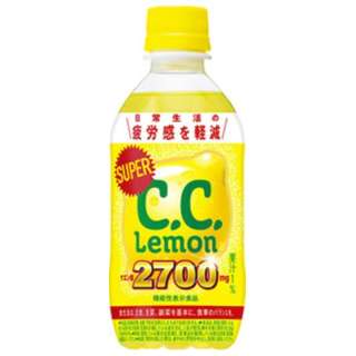 スーパーC.C.レモン（機能性表示食品） 350ml 24本 【炭酸】