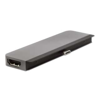 HP16177 iPad Pro対応［USB-C オス→メス カードスロットｘ2 / HDMI / φ3.5mm / USB-A / USB-C］USB PD対応 60W ドッキングステーション スペースグレー [USB Power Delivery対応]
