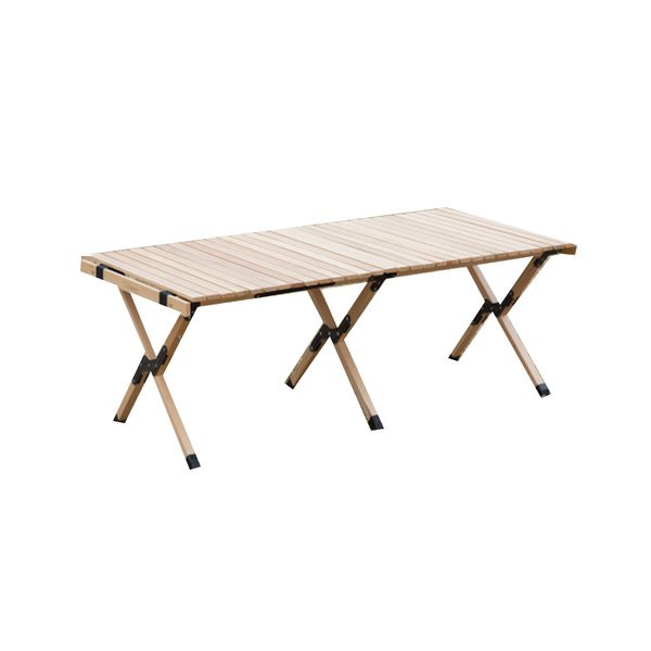 Woodi Roll Table木材滚轮桌子120(L码:约122*60*43cm)SMORSRT001A120BEG