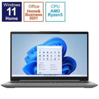 ノートパソコン IdeaPad Slim 370 アークティックグレー 82RN005HJP [15.6型 /Windows11 Home /AMD Ryzen 5 /メモリ：8GB /SSD：256GB /Office HomeandBusiness /2022年6月モデル]