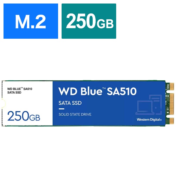 WDS250G3B0B SSD SATA6Gڑ WD Blue SA510 [250GB /M.2] yoNiz