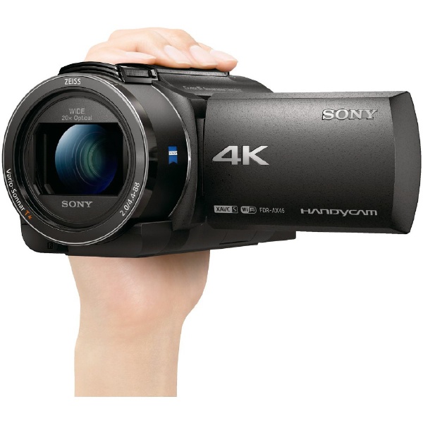 メモリースティック/SD対応 64GBメモリー内蔵 4Kビデオカメラ ブラック FDR-AX45A [4K対応]