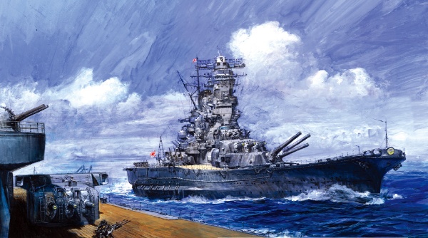 25%OFF１/７００　戦艦武蔵　洋上模型 日本