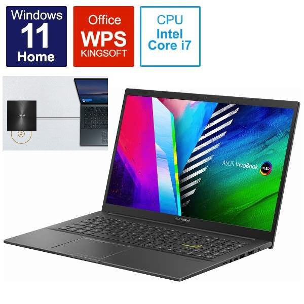 Ρȥѥ Vivobook 15 OLED ǥ֥å K513EA-L13491W [15.6 /Windows11 Home /intel Core i7 /ꡧ8GB /SSD512GB /WPS Office /2022ǯ7ǥ]
