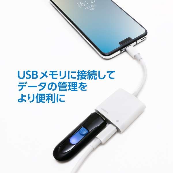 SAD-CH04/WH USB-C  USB-C{USB-A ϊzXgnu zCg [oXp[ /2|[g /USB2.0Ή]_3