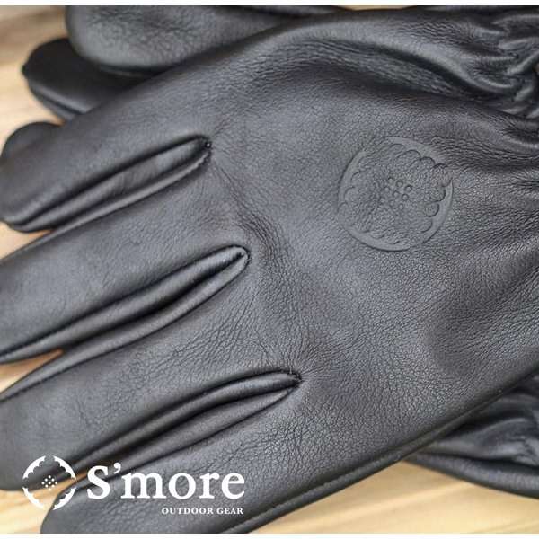 Leather gloves耐火手套抗热手套(大约20cm/黑色)SMOfsyGR002aFblk_1