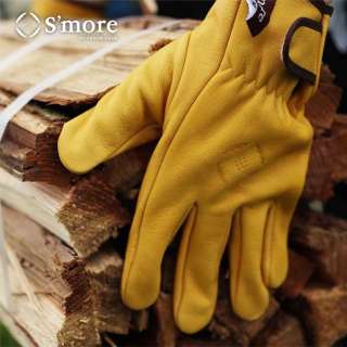 Leather gloves耐火手套抗热手套(大约20cm/黄色)SMOfsyGR002aFyel