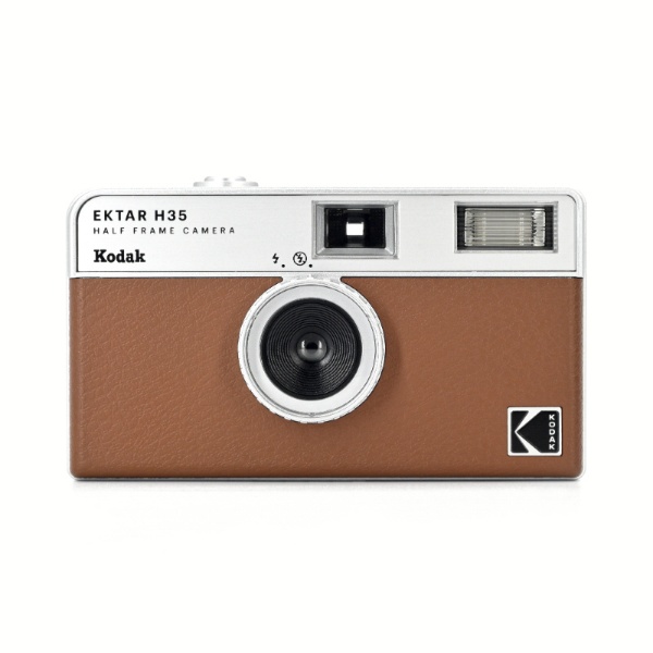 ハーフサイズフィルムカメラ EKTAR H35 Half Frame Camera ブラウン 【処分品の為、外装不良による返品・交換不可】