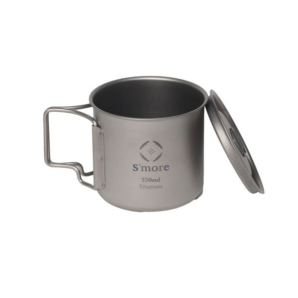 Titanium Mug with Lid 350 蓋付きチタンマグカップ(350mL) SMOrsUT001MWLa350slv