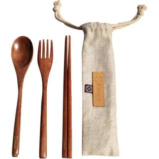 Woodi Cutlery Set kyampukatorari 3分安排SMOmd001aFbrw