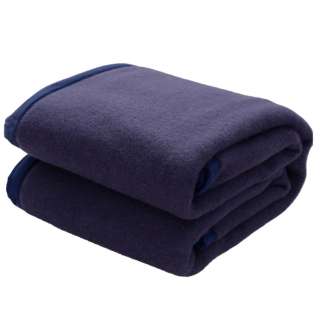 羊毛毯子(标准)单人尺寸(140×200cm/深蓝)