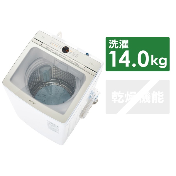 全自動洗濯機 ホワイト AQW-VA14N-W [洗濯14.0kg /上開き] AQUA ...